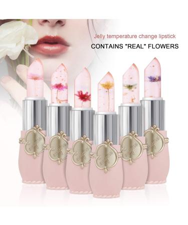 Mimore Jelly Flower Lip Balm Set - 6 PCs Color Changing Lipstick Nourishing & Durable Lip Repair - Buy Online on GoSupps.com