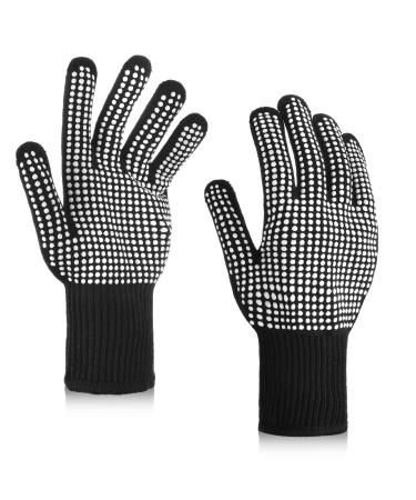 Comnico 2 pieces of heat-resistant gloves with silicone-knobs Professional heat-resistant gloves Sublimation gloves for hair styling curling iron flat iron - Buy Online on GoSupps.com