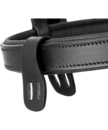 Sunride English Combined Bridle Berlin with Reins - Soft Real Leather Adjustable & Anatomical (Cob Black) | International Shipping Available - Buy Online on GoSupps.com