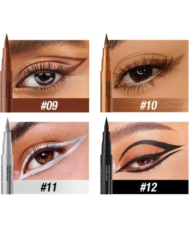 Assortiment d ' eye-liners mats et scintillants r sistants taches et imperm ables Application lisse anti-taches 12 pi ces - Buy Online on GoSupps.com