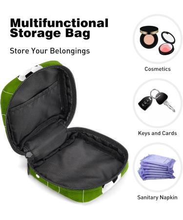 Women's Portable Period Kit - Bonds Storage Pockets Football Green Field - Feminine Product Bag for Girls - Buy Online on GoSupps.com