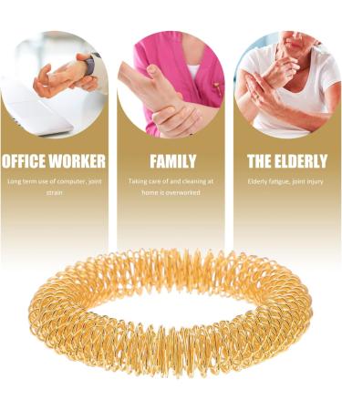 HEALLILY Gold Massage Acupressure Rings for Wrist - Ideal for Adults & Children | International Shipping Available - Buy Online on GoSupps.com