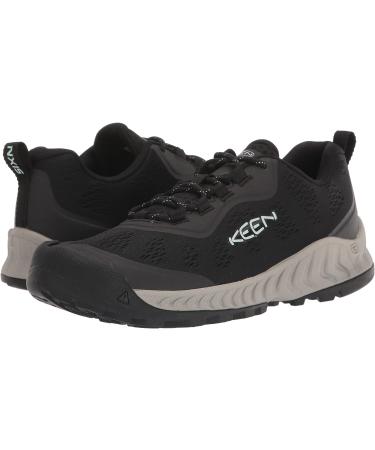 KEEN Women's Nxis Speed Low Hiking Shoes 9 Black/Blue Glass - Vented & Lightweight - Buy Online on GoSupps.com