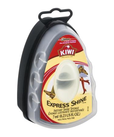 KIWI Express Shoe Shine Sponge | Leather Care for Shoes, Boots, Furniture, Jacket, Briefcase and More , purse, bag, Packed by Organica 0.23 Fl Oz (Pack of 1) Cleaning Sponge
