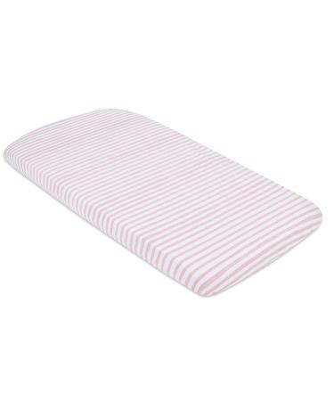 Ely's & Co. Waterproof Bassinet Sheet 2 Pack - Mauve Pink Splash & Stripes - 32x16x3 - Baby Girl - Buy Online on GoSupps.com