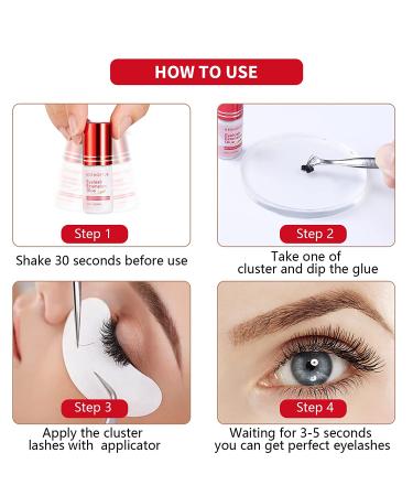 Sensitive Eyelash Extension Glue - 6-7 Weeks Retention | Professional Lash glue for Sensitive Eyes - Extra Strong Bond | 5ml Black - Buy Online on GoSupps.com