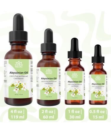 Relaxcation Abyssinian Oil | 100% Pure Cold Pressed Crambe Abyssinica Seed Oil | Lightweight Natural Extract for Skin Hair Scalp & Nails | Fast Absorbing Non-Greasy Amber Glass Bottle (4 oz) 4 Fl Oz (Pack of 1) - Buy Online on GoSupps.com