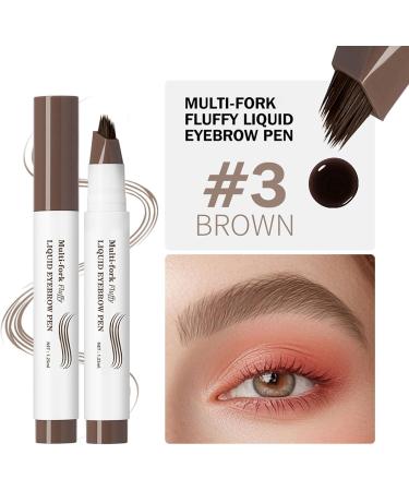 Eyebrow Pen 125ml Smudge Resistant And Water Resistant Pencil Multiple Forks Liquid Pen Point for Women and Girls for Daily Use Work Date Parties Sports and Travel 3 - Buy Online on GoSupps.com