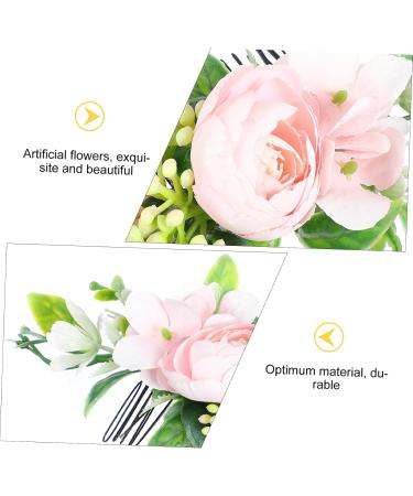 Mikinona 1pc Hair Comb Bride Headdress for Wedding Hair Accessories Bridal Floral Hair Headpiece Hair Clip Bride Wedding Headdress Cloth Artificial Flower Wedding Dress Bridegroom - Buy Online on GoSupps.com