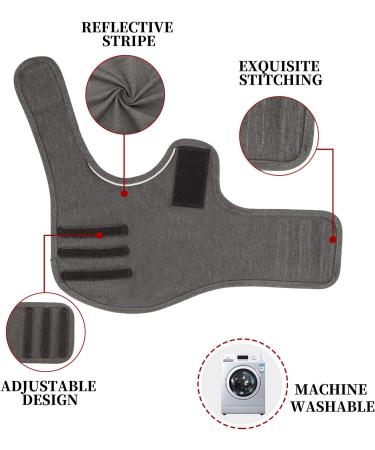 Kelivol Anxiety Jacket for Dogs - Soothing Fear Coat for Fireworks & Thunderstorms (M Dark Gray) | Comfort & Security - Buy Online on GoSupps.com