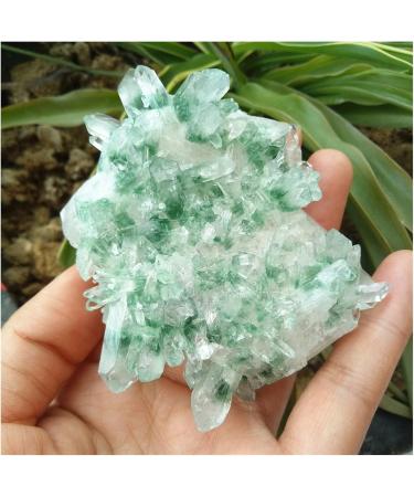 Crystal Rough Natural Beautiful Specter Quartz Crystal Cluster Green Ghost Crystal Stone Cluster Reiki 300-400g Decoration Gift - Buy Online on GoSupps.com