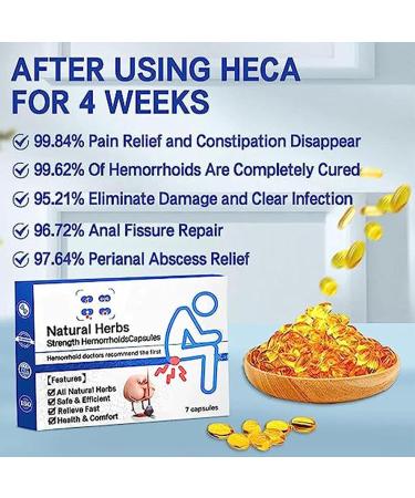 MONBEQ Heca Natural Herbal Hemorrhoid Treatment Capsules for Relief - Buy Online on GoSupps.com