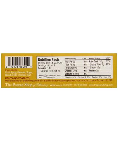 Buy Homestyle Peanut Brittle Box - 10 oz | The Peanut Shop of Williamsburg - International Shipping Available - Buy Online on GoSupps.com