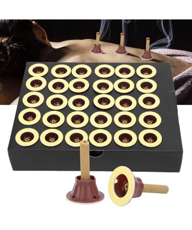 60 Pieces Self-Adhesive Moxa Sticks - Natural Relief from Fatigue | Pure Moxa Cone for Moxibustion Care - Buy Online on GoSupps.com