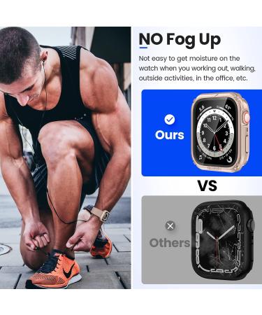 Goton 2 in 1 Waterproof Rugged Case for Apple Watch 40mm Series 6/5/4/SE - Rose Gold | 360 Protective Glass Face Cover & Bumper for iWatch Accessories - Buy Online on GoSupps.com