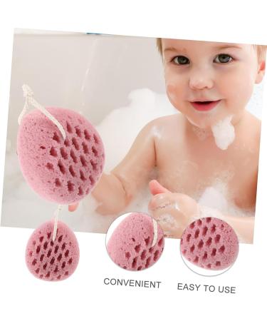 COOLHIYA Bath Sponge Exfoliating Tool Shower Scrubber Body Sponges Reusable Frosted Ball Bath Sponges for Shower Women Exfoliating Sponge Skin Body Scrubber Pink Child Pouf Tub Polyurethane - Buy Online on GoSupps.com