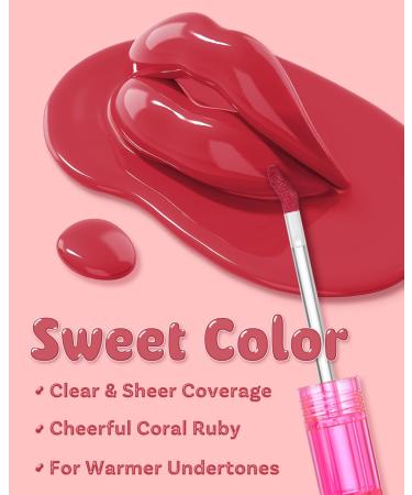 Chosungah Fruit-Chu Collagen Lip Tint - Long Lasting K-Beauty Water Tint & Moisturizing Lip Gloss (Peach Jelly) 0.14 oz - Buy Online on GoSupps.com