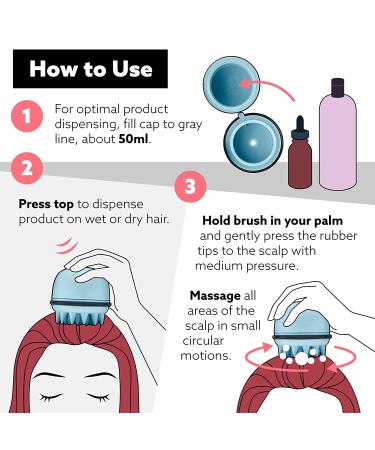 Wet Brush Exfoliating Scalp Massager - Blue Head Start Brush for Healthy & Strong Hair - Buy Online on GoSupps.com