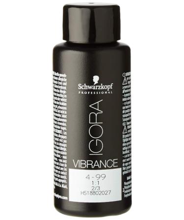 Schwarzkopf Igora Vibrance 4-99 Medium Brown Violet - Vibrant Hair Color 1 Pack | International Shipping - Buy Online on GoSupps.com