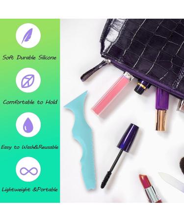 SHANPIN 5 in 1 Silicone Eye Makeup Tool - Reusable Eyeliner Stencils & Winged Eyeliner Aid in Blue - Buy Online on GoSupps.com