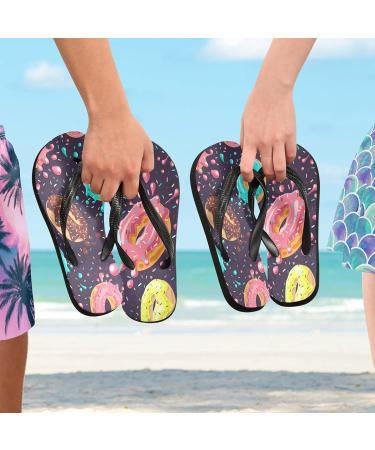 Buy Mnsruu Donut Flip-Flops - Chocolate Brown & Lemon Yellow | XS Home Hotel Spa & Travel Footwear for Men & Women - Buy Online on GoSupps.com