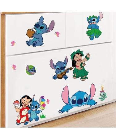 3D Stitch Wall Stickers - Cartoon Pink Kids Wall Decals for Bedroom and Living Room Decor - 15.7X23.7 Inch - Buy Online on GoSupps.com