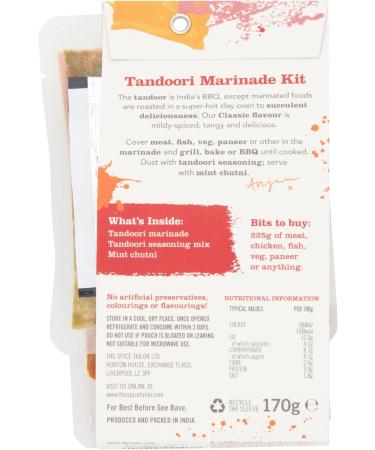The Spice Tailor Marinade Kits Classic Tandoori Marinade Kit 170 g Packet (Pack of 1) - Buy Online on GoSupps.com
