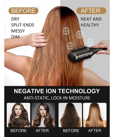 LANDOT Hair Blow Dryer Brush and Volumizer - Hot Air Brush for Drying, Straightening, and Volumizing - Buy Online on GoSupps.com