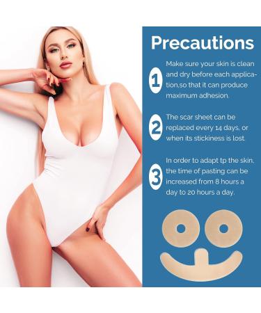Silicone Scar Sheets for Breast | 8 Pack Invisible Surgical Scars Removal Tape | Scar Treatment for Recovery & Reduction - Buy Online on GoSupps.com