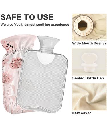 Romantic Flower Heating Bottle 1L - BPA-Free Pain Relief & Therapy Bag for Back Pain - Warm & Cold Use - Buy Online on GoSupps.com