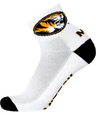Buy Official NCAA Missouri Quarter Socks | Donegal Bay - White/Opulent Garden - Fast International Shipping - Buy Online on GoSupps.com