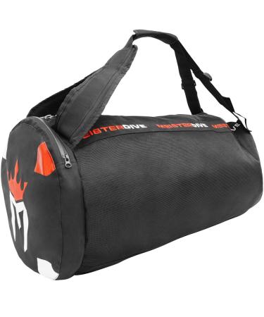 Meister Mesh Duffel Backpack Dive Bag w/ Dry Pocket for Scuba & Snorkeling Black X-Large (29" x 15" x 15")