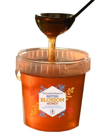 London Honey Company - British Blossom Honey Bucket 1.3kg - 100% Pure Natural Unpasteurised Raw Honey - Sustainably Produced from our own Beehives. - Buy Online on GoSupps.com