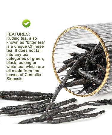 Buy Chinese Needle Ku Ding Tea - 100G Bitter Green Tea | Premium Loose Leaf for Health - Buy Online on GoSupps.com