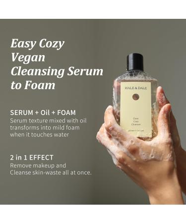 HALE&DALE Easy Cozy 2 in 1 Cleanser - Cypress Phyton Serum Face Wash | Natural Vegan Cruelty-Free Sulfate-Free K-Beauty - 7.44 fl. oz - Buy Online on GoSupps.com