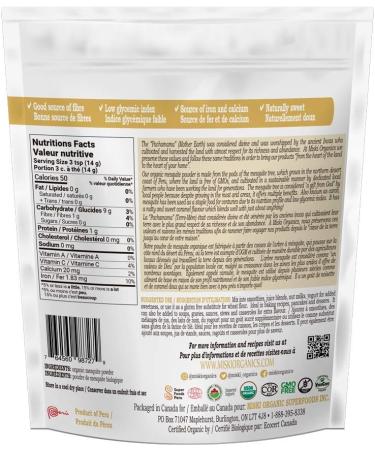 MISKI ORGANICS Mesquite Powder 227g - Pure and Natural Superfood Supplement - Buy Online on GoSupps.com