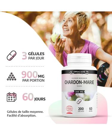 Milk Thistle 300 mg - 200 capsules - Ecocert certified - Buy Online on GoSupps.com