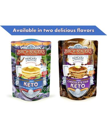 Birch Benders Keto Chocolate Chip Pancake & Waffle Mix with Almond/Coconut & Cassava Flour  Just Add Water  6 Count 10 Ounce (Pack of 6) - Buy Online on GoSupps.com