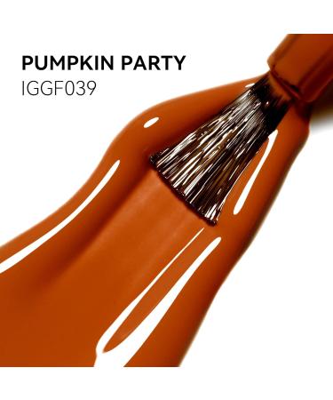 MEGIOR Pumpkin Gel Nail Polish 15ml Orange Gel Polish High Gloss Soak Off UV LED Nail Gel Polish for Nail Art Manicure Salon DIY Home Gift for Girls Pumpkin Party - Buy Online on GoSupps.com