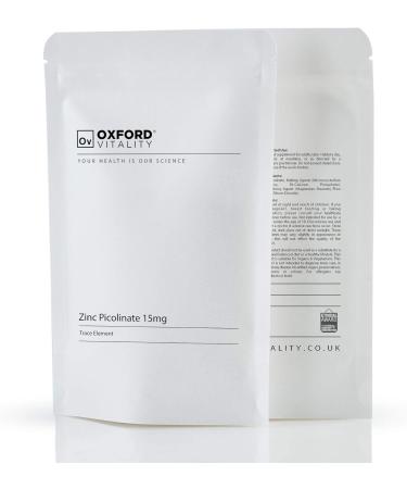 Zinc Picolinate Tablets for Skin, Hair, Nails, Bones, and Vision Health - Oxford Vitality 500 - Buy Online on GoSupps.com