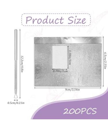 100PCS Nail Remover Foil Wraps | Lint-Free Pads & Cuticle Scraper | Soak Off Gel Polish Remover - International Shipping Available - Buy Online on GoSupps.com