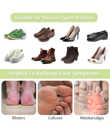 WLLHYF Metatarsal Pads - Soft Gel Forefoot Cushion for Pain Relief and Blisters Prevention - Non-Slip Fabric Sleeves for Men and Women - Buy Online on GoSupps.com