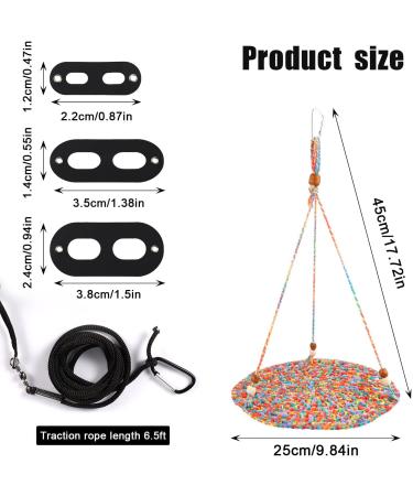 Reptile Hammock with Pet Leash Reptile Hammock Swing Hanging Bed Cotton Rope Weaving Lizard Swing Bed Swing Toy Reptile for Lizard Reptiles Birds Pets - Buy Online on GoSupps.com