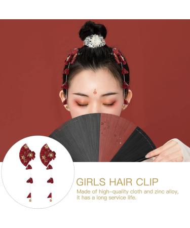minkissy 2 Pairs Hairpin Chinese Hair Clip Kimono Hair Retro Hair Barrette Hair Clip for Women Hair Clips for Women Hair Styling Pins Women Hair Clips Girl Zinc Alloy Miss Geisha - Buy Online on GoSupps.com