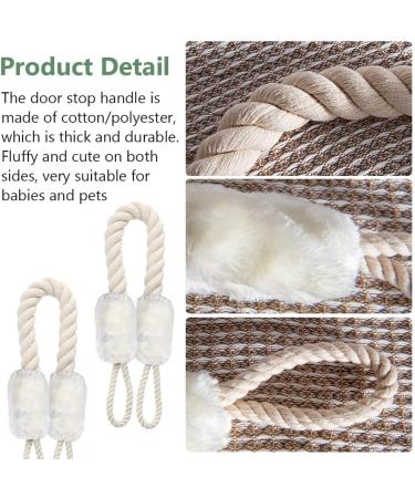 4 Set Door Cord Clamp - White Door Stopper & Protection for Safety - International Shipping Available - Buy Online on GoSupps.com