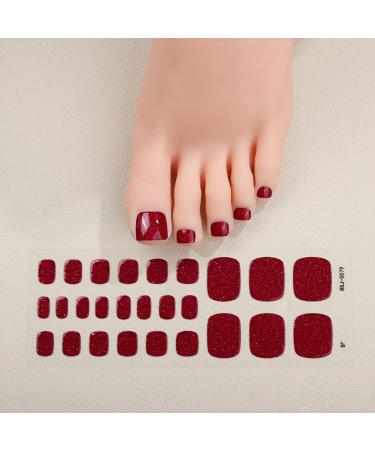 Gel Nail Stickers Semi Cured Gel Nails - Stickers Nail Wraps Soft Self-Adhesive - Semi Cured Gel Nail Wraps Gel Nail Stickers - Glossy & Long Lasting Gel Nail Stickers Need UV Light (Red) - Buy Online on GoSupps.com