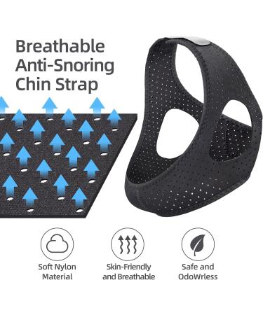 Anti Snoring Chin Strap for CPAP Users | Snore Reduction Solution | Comfortable & Skin-Friendly Elastic Compression Device - Buy Online on GoSupps.com