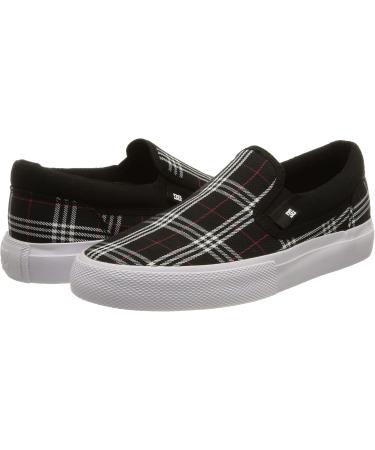 DC Shoes Women's Manual Sneaker 40 EU - Black Plaid | International Shipping Available - Buy Online on GoSupps.com