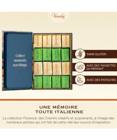 Venchi - Mini Livre en M tal Florence avec Chocolats Cremino Assortis 172 g - Id e Cadeau - Sans Gluten - Buy Online on GoSupps.com