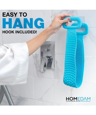 Silicone Back Scrubber Set for Shower - Exfoliating Body Brush & Washer for Men & Women - Buy Online on GoSupps.com